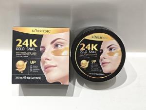KORMESIC przeciwzmarszczkowe płatki pod oczy ze śluzem ślimaka i 24K złotem  KORMESIC24K金蜗牛抗皱眼膜（贵妇眼膜