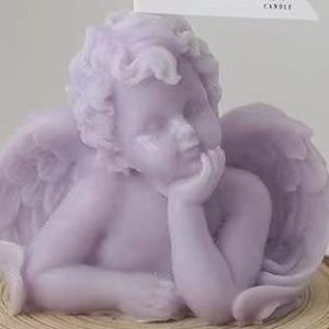 Świeca浅紫天使蜡烛