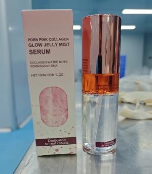 PDRN Pink Collagen Glow Jelly Mist Serum – nawilżająca mgiełka-serum do twarzy PDRN粉色胶原蛋白焕亮果冻喷雾精华液