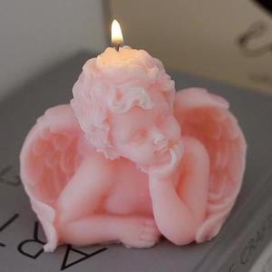 Świeca粉色天使蜡烛