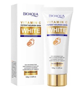 Pianka do mycia twarzyBIOAOUA维生素C美白亮肤洁面乳(外文版) 100g