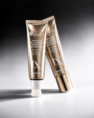 LUXELUX Innowacyjna maska nocna do twarzy – rozświetlająca i pielęgnująca, 50 g LUXELUX Magic Skin p