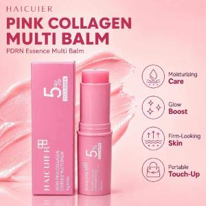 HAICUIER wielofunkcyjny ró ż owy balsam w sztyfcie z PDRN i 5% kolagenu 海萃尔粉色胶原蛋白精华多效膏(跨境专供)