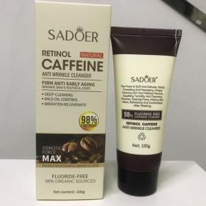 SADOER przeciwzmarszczkowy żel do mycia twarzy z retinolem i kofeiną SADOER视黄醇咖啡因抗皱洁面乳（外文版）（新）100g