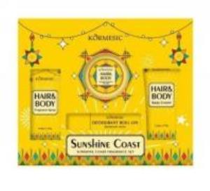 KORMESIC阳光海滨美白身体香氛套装(外文版)100g+100g+10ml+125ml