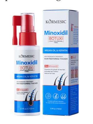 KORMESIC – odżywczy płyn do skóry głowy z 5% minoksydylem i botuliną (wersja obcojęzyczna) KORMESIC5
