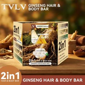 TVLV Ginseng Hair & Body Soap – mydło 2w1 do włosów i ciała z żeń-szeniem TVLV人参洗发沐浴皂