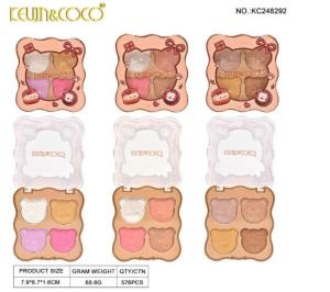 „Chocolate Bear” – paletka 4 rozświetlaczy